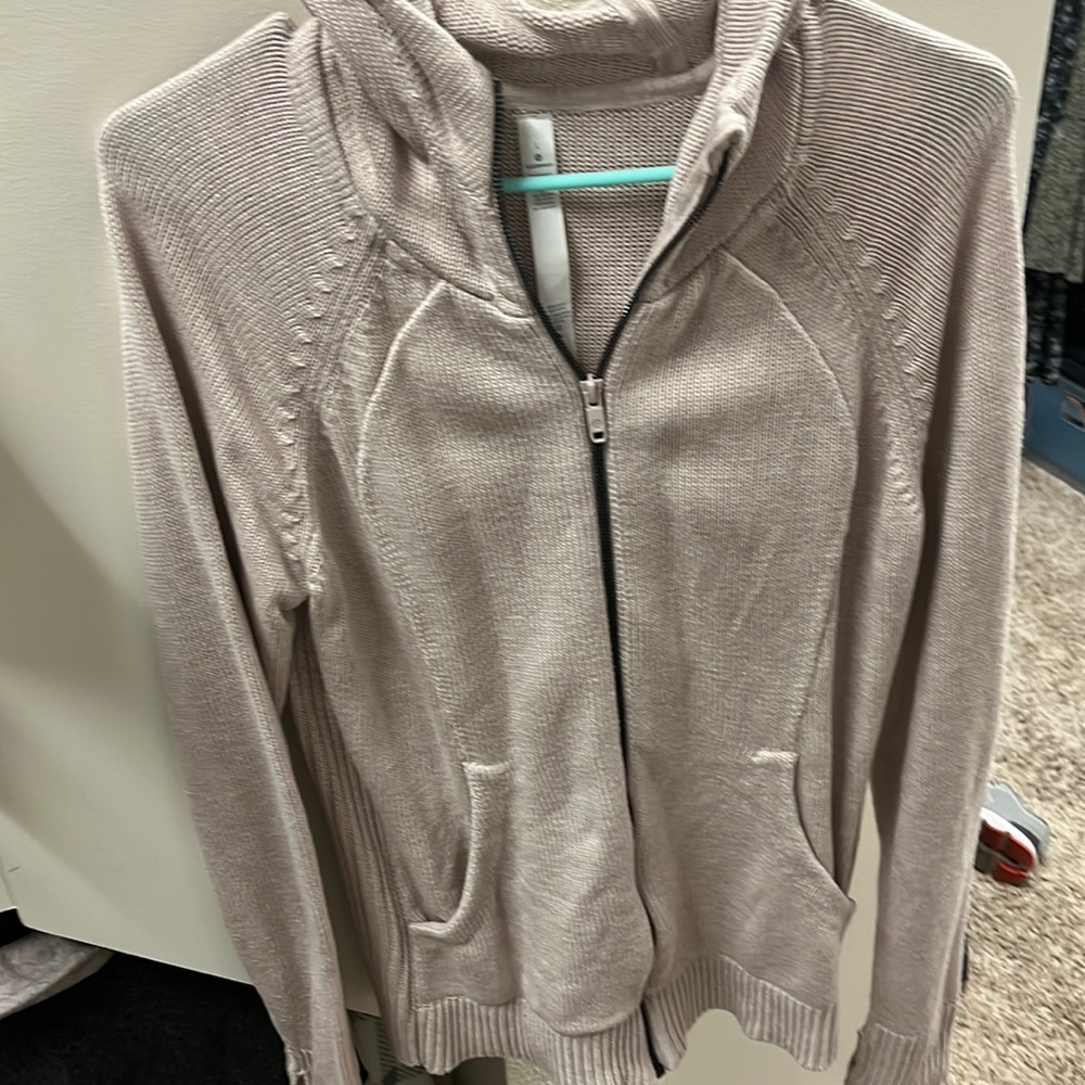 Lululemon heavy zip up sweater jacket.